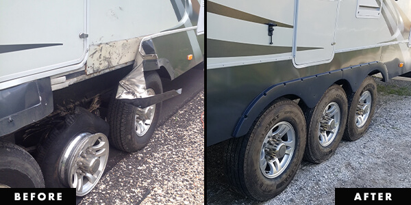 Frame & Welding Work before and after