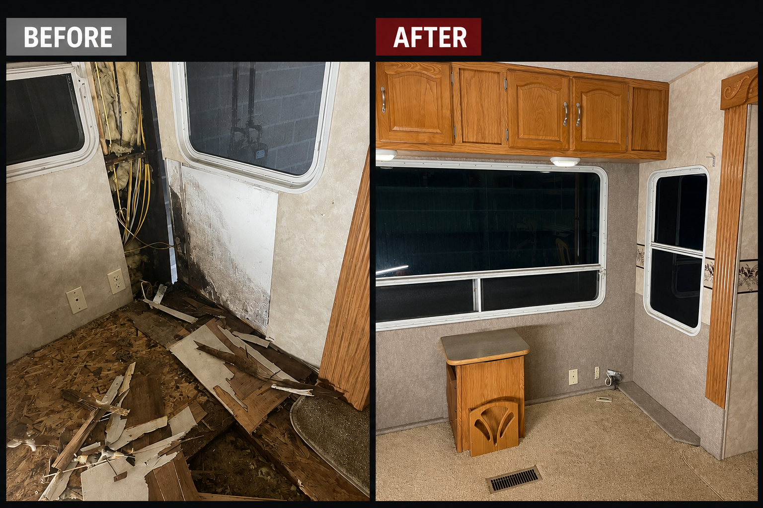 Full Remodel before and after
